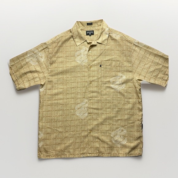Vintage Y2K Rocawear Logo Shirt XL Mens Button Up 90s Streetwear All Over Print